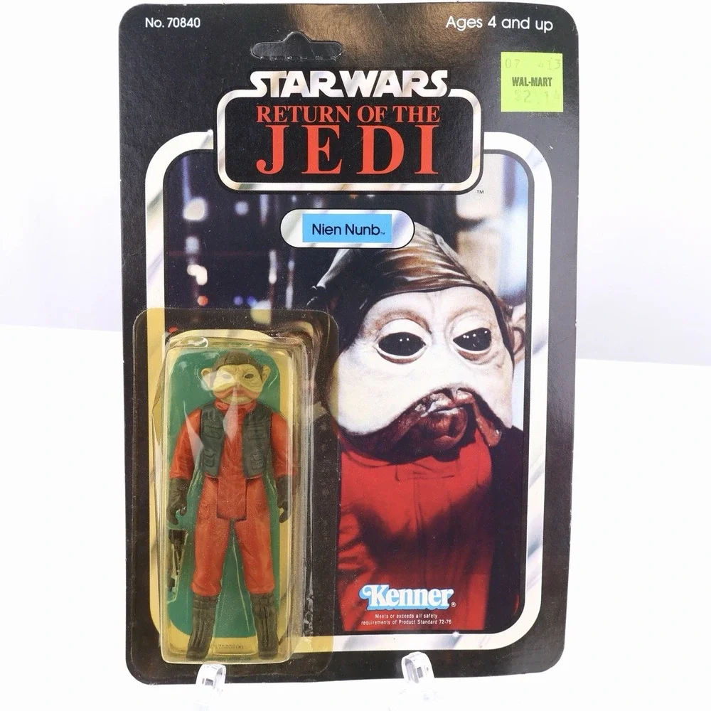 Vintage 1983 Kenner Star Wars ROTJ Nien Nunb 65 Back MOC Sealed Figure